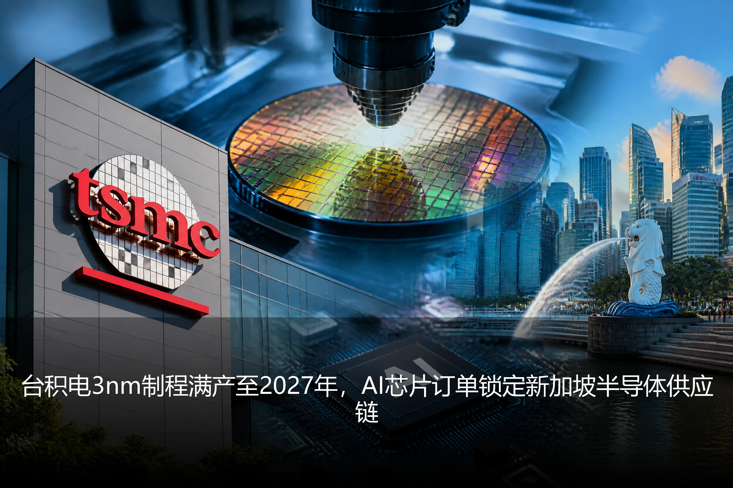 台积电3nm制程满产至2027年，AI芯片订单锁定新加坡半导体供应链